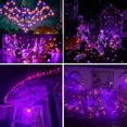 thumbnail image 5 of Joomer Orange Purple Halloween Solar String Lights - 2 Pack Total 80FT 240LED Solar Fairy Lights, Waterproof Outdoor Twinkle Lights with 8 Modes for Garden, Porch, Trees, Halloween Decor (Black Wire), 5 of 8
