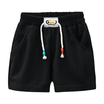 RIJOPUTY Boys Shorts Size 7 Athletic Shorts for Boys Red Shorts Bike Shorts with Pockets 3 Month Baby Boy Clothes 8 Year Old Boy Boys Clothes Size 4, Black 11-12 Years