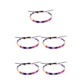 thumbnail image 3 of ziyahi Bohemian Style Bracelets Adjustable Braided Handmade Anklet Accessories 5Set, 3 of 6
