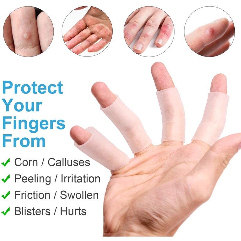 Buy Sumifun Finger Cots, 10 Gel Finger Protector for Callus, Scald, Thorn,  Cracked Finger, Finger Tubes for Crafting, Basketball, Volleyball,  Gardening, Sports, Reduce Rubbing, , Beige Online at desertcartINDIA