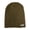 Brown, variant on Mens Black Logo Acrylic Fitted Beanie Hat Cap