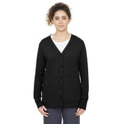 Healing Hands Knits Women's Becca Jacket 'sMedical Cardigan Buttoned Scrub Jacket - XX-Small,Black