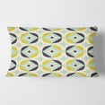 thumbnail image 2 of Designart Diamond Retro V' Mid-Century Modern Throw Pillow - 12x20, 2 of 2