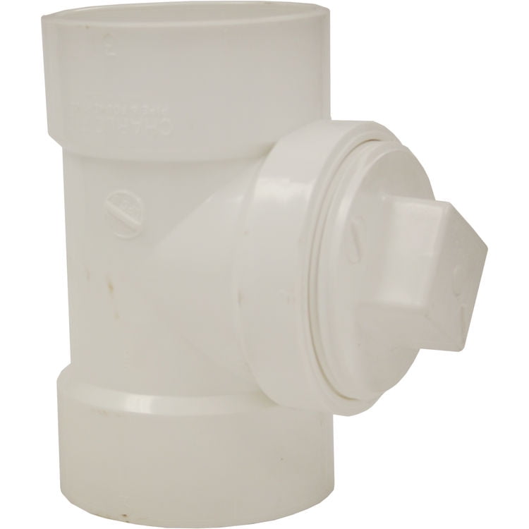 3" PVC Dwv CleanOut Tee W/Plug