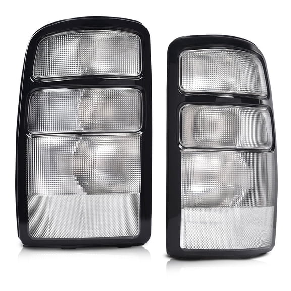 CROSSDESIGN Tail Lights Fit for Chevrolet Suburban Tahoe GMC Yukon 2004-2006 Tail Lamps