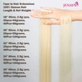 thumbnail image 4 of Typpkmm Jensfn Cinta En Extensiones De Cabello 100 Cabello Realmente Humano Remy 16 ", 4 of 6