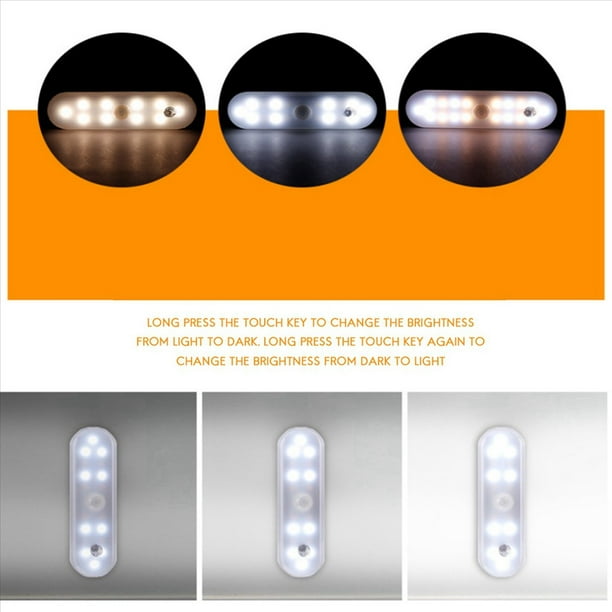 LáMpara de Mesa Colgante MagnéTica LED LáMpara de Escritorio Recargable Dormitorio LáMpara de Noche Armario Luz de Noche Luz de Gabinete 2 Pieza