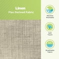 thumbnail image 7 of Natural Linen Fabric 6x16" Neck Roll Pillowcase - Soft Washable Pillow Cover - Made in USA, Oatmeal, 7 of 7