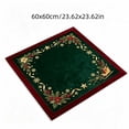 thumbnail image 3 of Christmas Mahjong Mat, 23.62 Inch Christmas Theme Square Table Cover, Non-slip Noise Reduction Base, for Poker Domino Board Game Mahjong Party Night Use(B), 3 of 6