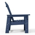 thumbnail image 2 of WestinTrends Malibu 2-Piece Kids Outdoor HDPE Adirondack Chair With Square Side Table Set, Navy Blue, 2 of 15
