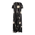 thumbnail image 3 of IROINNID Summer Dresses for Women 2024, Plus Size Maxi Wedding Guest Dresses for Women, Short Sleeve and V-Neck Off-the-shouder Pocket Summer Floral Dresses, 3 of 5