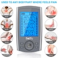 thumbnail image 2 of Estimulador muscular TENS EMS de doble canal Belifu con 24 modos para aliviar el dolor, masajeador electrónico de pulso con 10 almohadillas, bolsa de almacenamiento con cordón antipolvo y bridas., 2 of 5