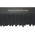 thumbnail image 2 of 8' ft. Fitted Table Skirting Cover w/ Top Topper Single Pleated Trade show BLACK", 2 of 2