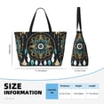 thumbnail image 4 of Fotbe Boho Dreamcatcher Bolsa de Viaje para Playa - Resistente al Agua, Bolsa Tote de Gran Capacidad y Ligera con 7 Bolsillos para Mujeres y Hombres, 4 of 7