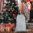 thumbnail image 4 of Christmas Bags Drawstring,Blue Christmas Snowflake Pattern Large Xmas Christmas Gift Bags,Reusable for Xmas and New Year Party Favors and Supplies,27.6" X 19.7", 4 of 5