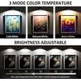 thumbnail image 2 of shiyou-Picture Lights for Wall, Painting Frame Lights with 3 Lighting Modes, Rechargeable Battery Operated Wall Lights with Remote Dimmable and Timer (Dark-Black, 1Pack), 2 of 4