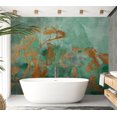 thumbnail image 5 of Botanical Wallpaper Wall Mural - Abstract Copper Ginkgo, 5 of 5