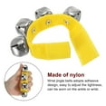 thumbnail image 3 of Unique Bargains 12 Pcs Clochettes de Poignet, Clochettes à Grelots Clochettes de Cheville Instruments de Percussion Rythme Musical pour Fête Noël, Jaune, 3 of 6
