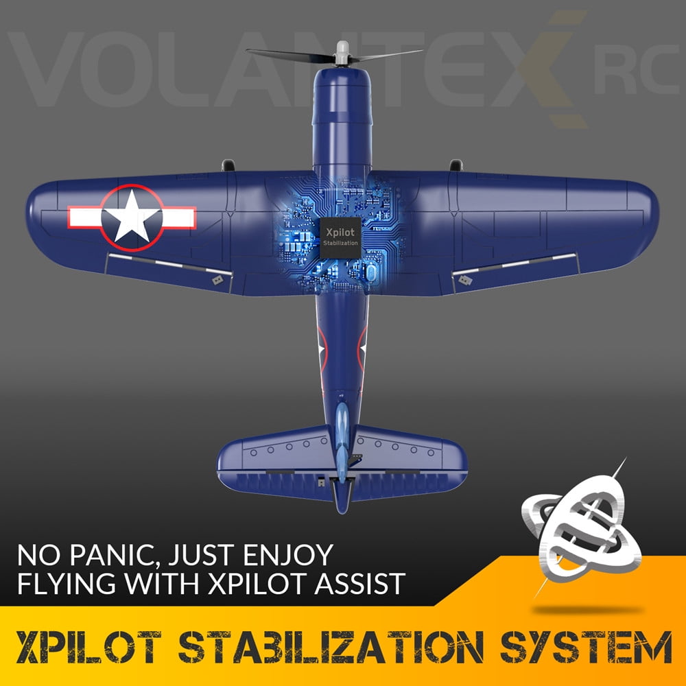 Volantex F4U Fighter 2.4G 4CH Fixed Wing RC Airplane 6-Axis Gyro Aerobatic Remote Control Plane Toys