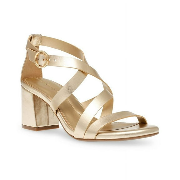 Anne Klein Women’s Rowen Dress Sandal, Gold, 7M