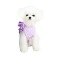 thumbnail image 4 of Pet Princess Dress - Polyester Fabric, Vibrant Colors, Striped Print - for Small Dogs' Spring/Summer Outings, 4 of 6