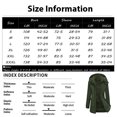 thumbnail image 3 of Women's Casual Stylish Hiking Jacket - Detachable Hood Windproof Waterproof Warm Cotton Coat, Olive Green, L, 3 of 6