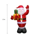 thumbnail image 1 of Papá Noel Inflable Adorno de Papá Noel inflable LED de 1,5 m Arreglo de jardín Decoración navideña (UE) Hugtrwg Libre de BPA, 1 of 9