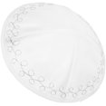 thumbnail image 1 of Generic White Kippah Cap Men and Teens, Israel Mitzvah Prayer Hat,, 1 of 6