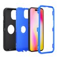 thumbnail image 3 of NIFFPD iPhone 14 Plus Case with Screen Protector, Heavy Duty Hard Shockproof Protective Phone Case for iPhone 14 Plus 6.7" Black+Dark Blue, 3 of 3