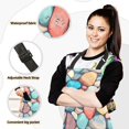 thumbnail image 2 of 5 Pcs Kitchen Set Heat Resistant Oven Mitts and Non-Slip Pot Holders with Adjustable Cooking Apron Colorful Small Stones, 2 of 6