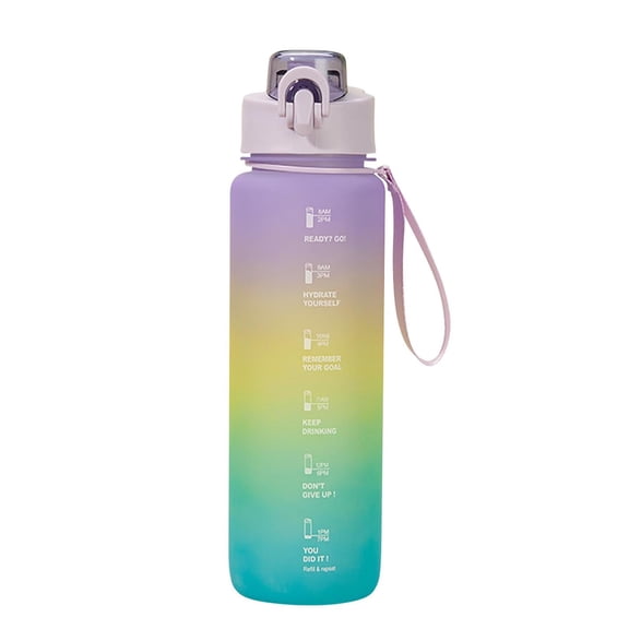 1000ml Three Color Gradient Sports Water Cup, Sports and Fitness Hydration, Suitable for Daily Exercise and Fitness Use(Purple)