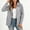 Grey, variant on Women's Cardigan Waterproof Jacket Women with Hood and Zipper Lightweight Outdoor Jacket for Camping Trips