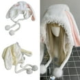 thumbnail image 2 of Weflink Thermals Insulated Kids Beanies Long Rabbit Ears Winter Warm Ear Protection, 2 of 18