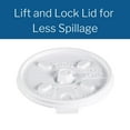 thumbnail image 4 of Dart Lock & Lift Drinking Cup Lid for 8 oz Cups, Polystyrene, Clear, 100 Ct, 4 of 5