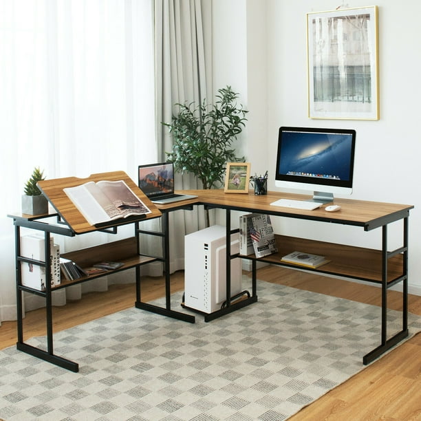 L shaped desk drafting table online