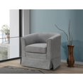 thumbnail image 4 of Bed Bath & Beyond Metal Fabric Woven Swivel Chair, Steel Gray, 4 of 6