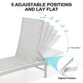 thumbnail image 6 of Crestlive Products Set of 2 Outdoor Patio Lounge Chairs Adjustable Chaise, Multicolor, 6 of 6