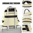 thumbnail image 4 of JIALIOU Mini Backpack Purse for Women Quilted Casual Daypack Small Travel Shoulder Bag, Pale Yellow, 4 of 7