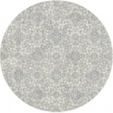 Ancient Garden Round Rugs&#44; Silver & Grey - 7.10 in.