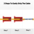 thumbnail image 2 of AMPCOM Pelacables eléctrico, herramientas de Cables de red de bolígrafo, cortador de Cable Coaxial giratorio, máquina de corte, alicates, 2 of 5