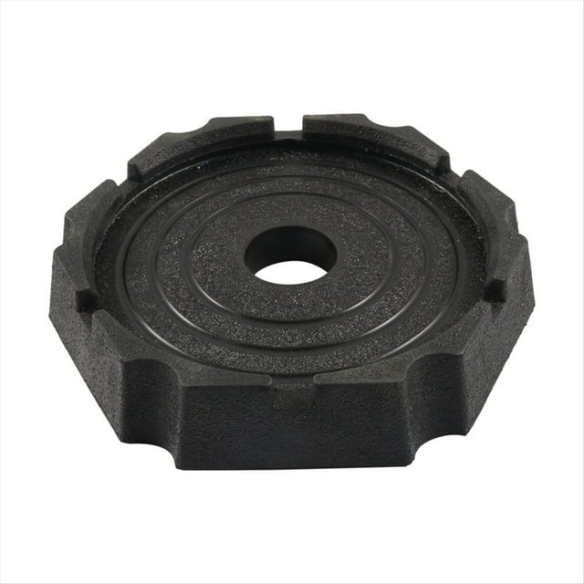 RV Round Jack Foot RV Leveling Jack Pad RV Permanent Jack Stabilizer RV Leveling Mat,1 * RV Leveling Jack Pad,Black