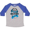 thumbnail image 3 of Inktastic Level Two Unlocked Blue Video Game Second Birthday Boys or Girls Toddler T-Shirt, 3 of 5