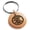 Rose, variant on Stainless Steel Three-Tiered Pine Kamon Crest Engraved Small Medallion Circle Charm Keychain Keyring