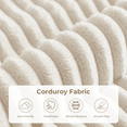 thumbnail image 2 of HipyMo 105" Sectional Couches for Living Room Corduroy Cloud Couch Sofa with L-Shape Upholstered Boneless Couchs Modern Modular Sectional Couch with Chaise (Right Facing Chaise+2Seaters, Beige), 2 of 8