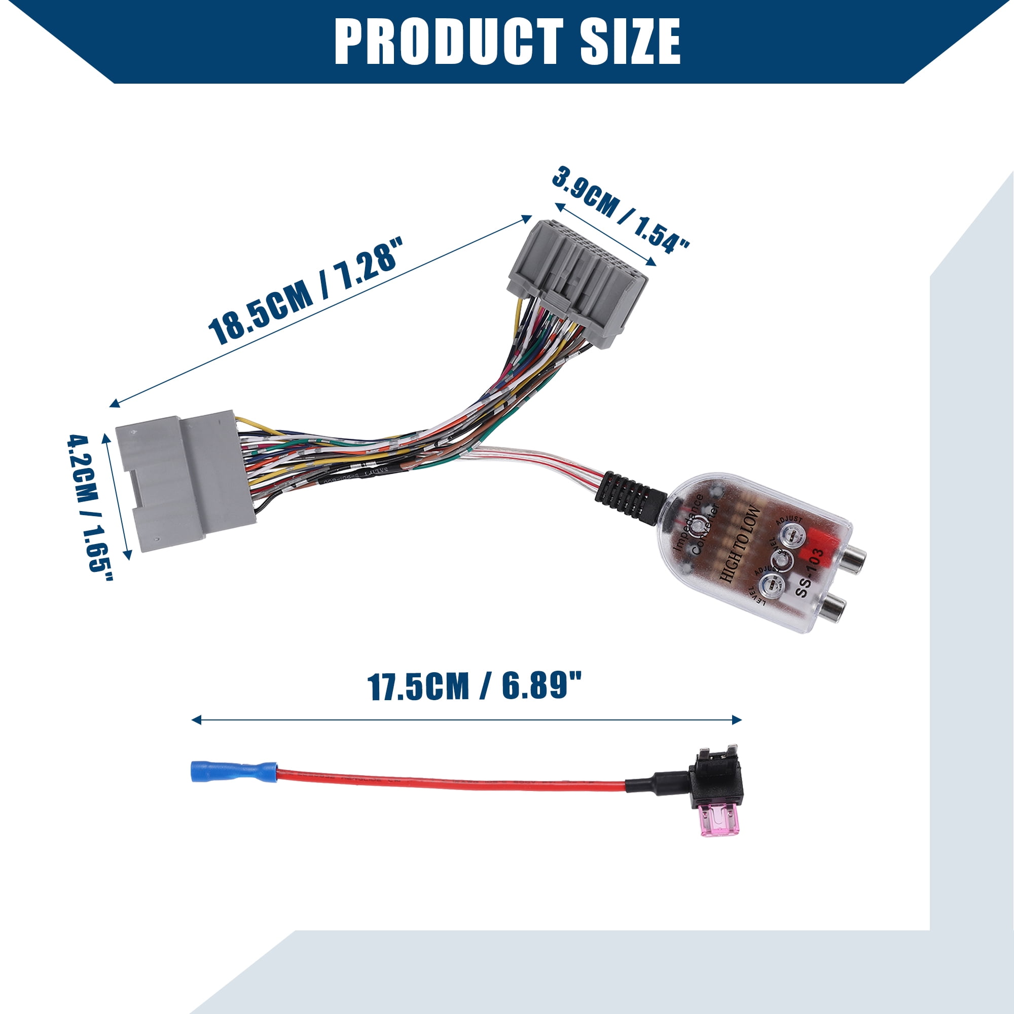 Unique Bargains Radio Add A Subwoofer Amplifier Harness for Chrysler