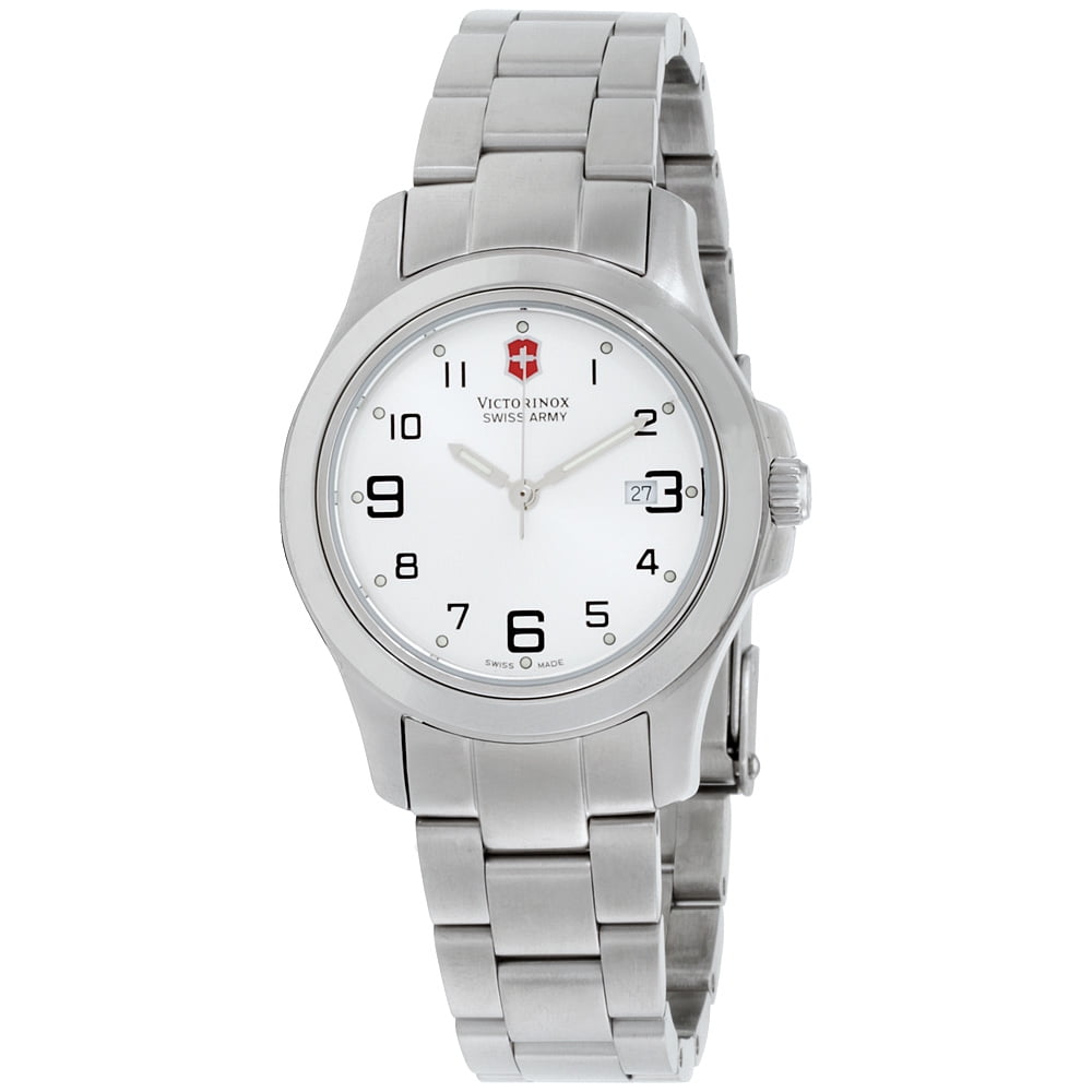 Victorinox Women's Garrison Elegance Silver Dial Stainless Steel Watch ...