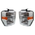 thumbnail image 4 of New Pair Of Halogen Headlights Compatible With Ford E-350 Super Duty Base Cutaway Van 2 Door 5.4L 2008 2009 2010 2011 2012 2013 2014 By number FO2503249 FO2502249 AC2Z-13008-D AC2Z-13008-C AC2Z13008C, 4 of 5