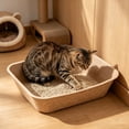 thumbnail image 6 of Large Disposable Cat Litter Box, 17.3 Inch Durable Portable One‑Time Use Litter Box for Cats, 6 of 9