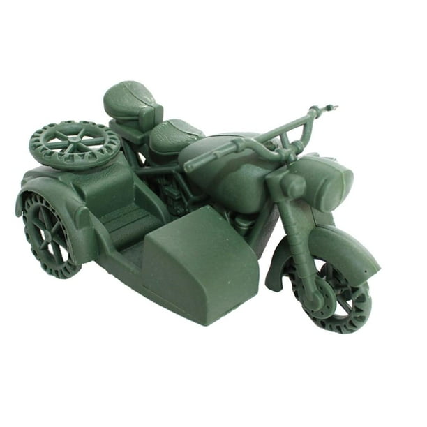 Modelo de Vehículo de Motocicleta de Simulación para Accesorios de Juego de Base Del Ejército, Modelo de de Arena, Juguete, Juegos para Niños, Zulema Juguete de base del ejército