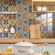 thumbnail image 5 of Calcomanías Para Azulejos Azulejo de cristal Autoadhesivo Etiqueta de la pared Retro Mandala Murales Calcomanías impermeables Sywqhk Libre de BPA, 5 of 8